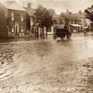 Photo:A very flooded Rayleigh High Street at the turn of the 20th century